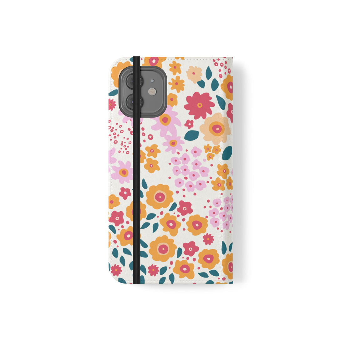 Floral Confetti Phone Folio Case