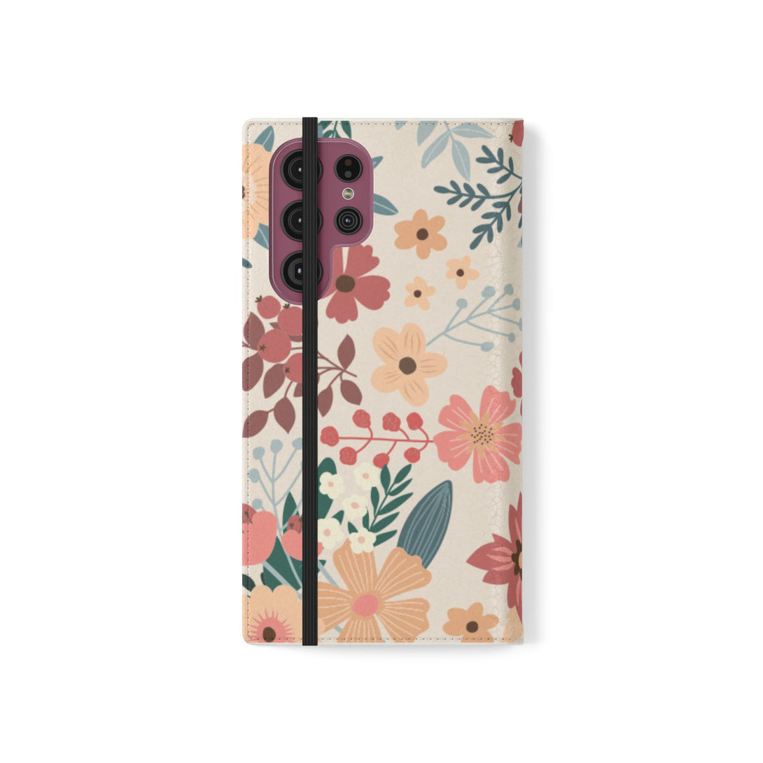 Vintage Bloom Phone Folio Case