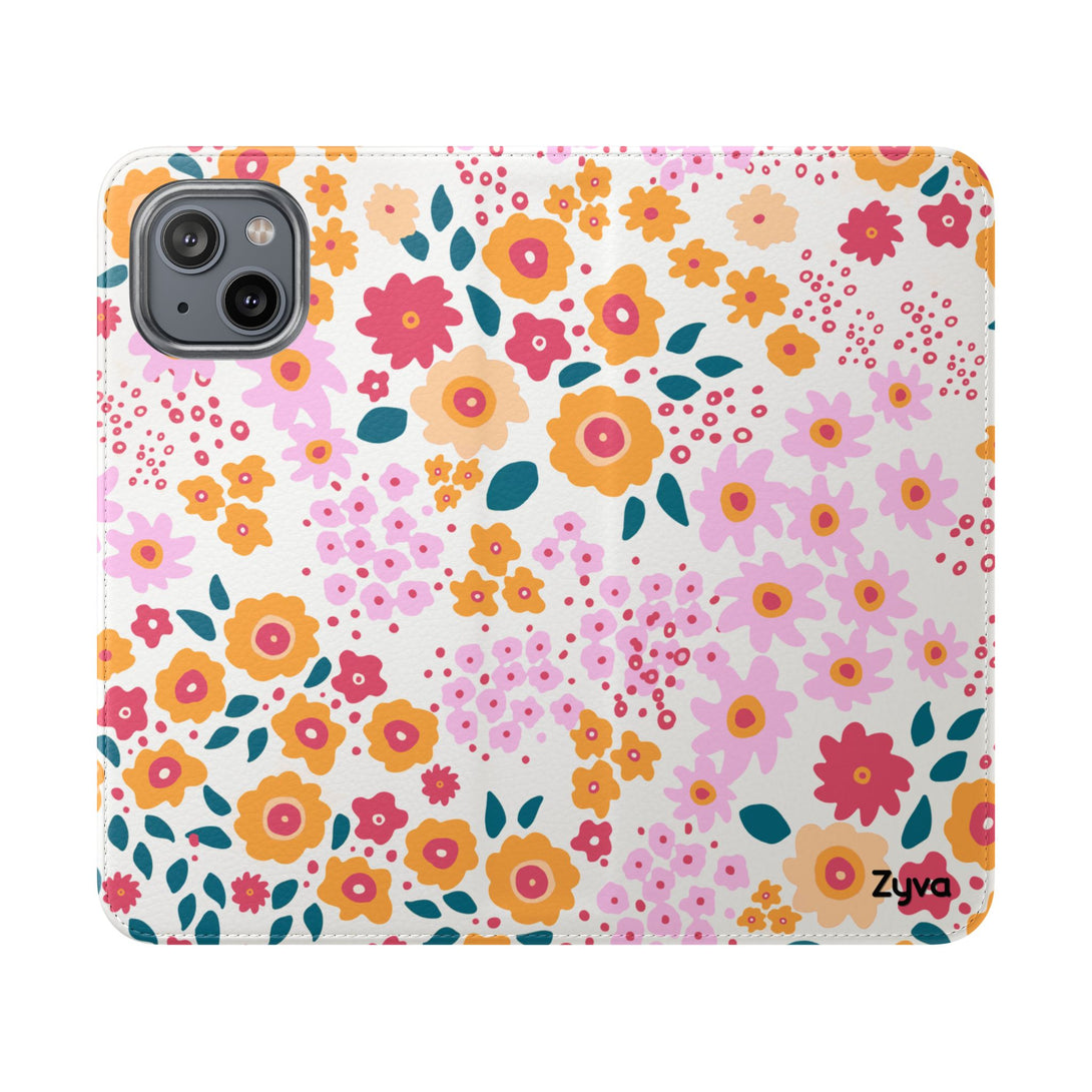 Floral Confetti Phone Folio Case
