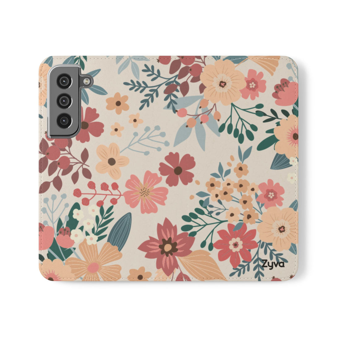 Vintage Bloom Phone Folio Case
