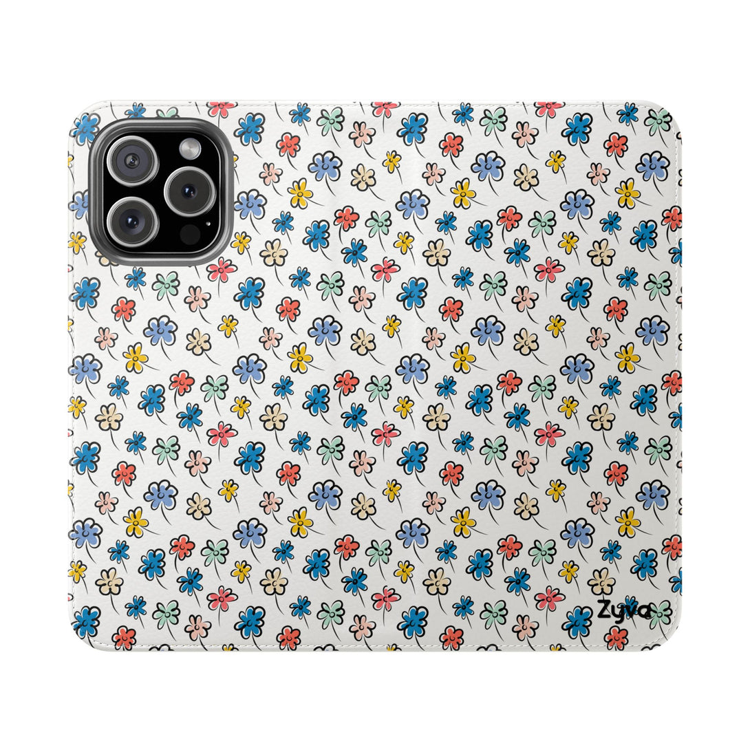 Sunny Scribbles Phone Folio Case