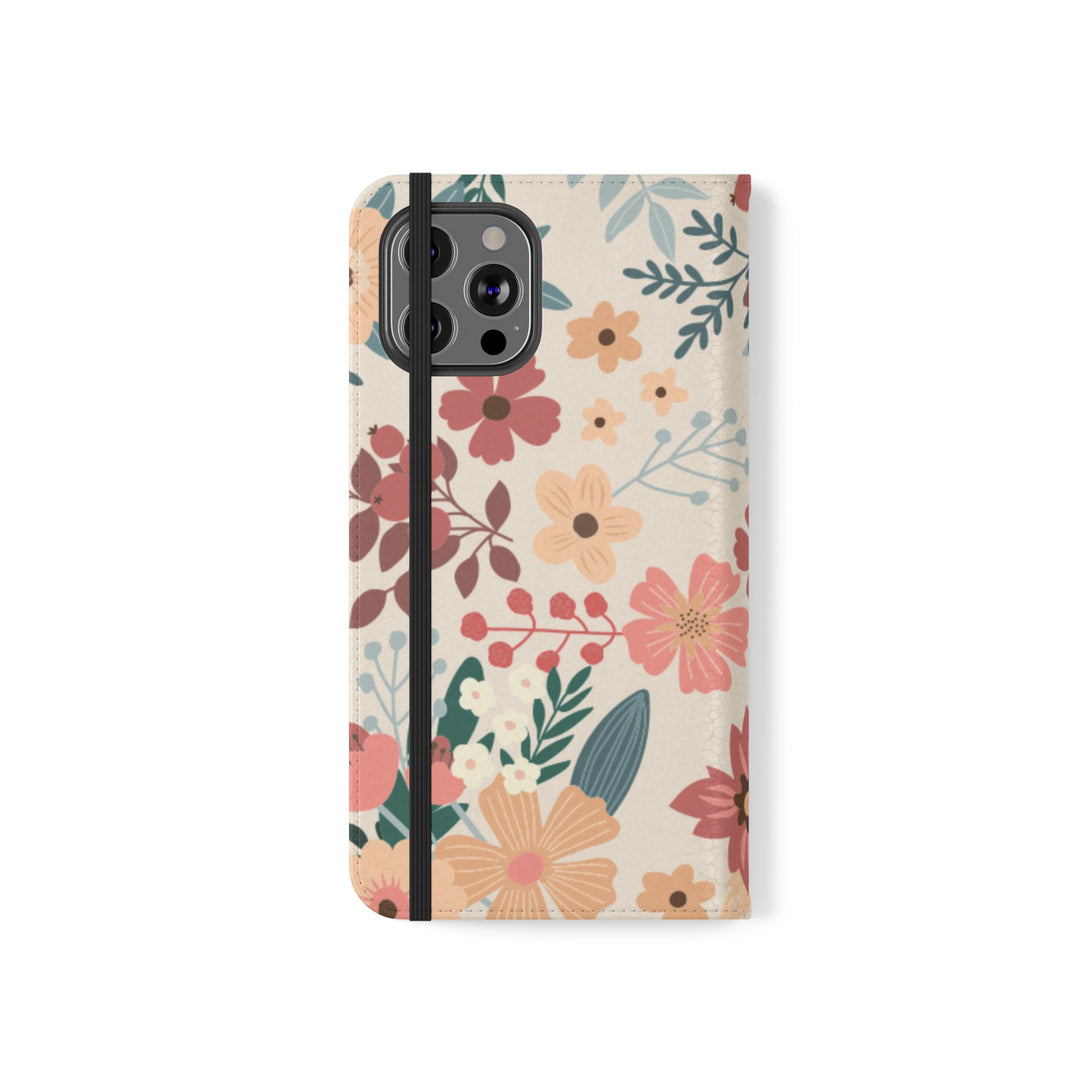 Vintage Bloom Phone Folio Case