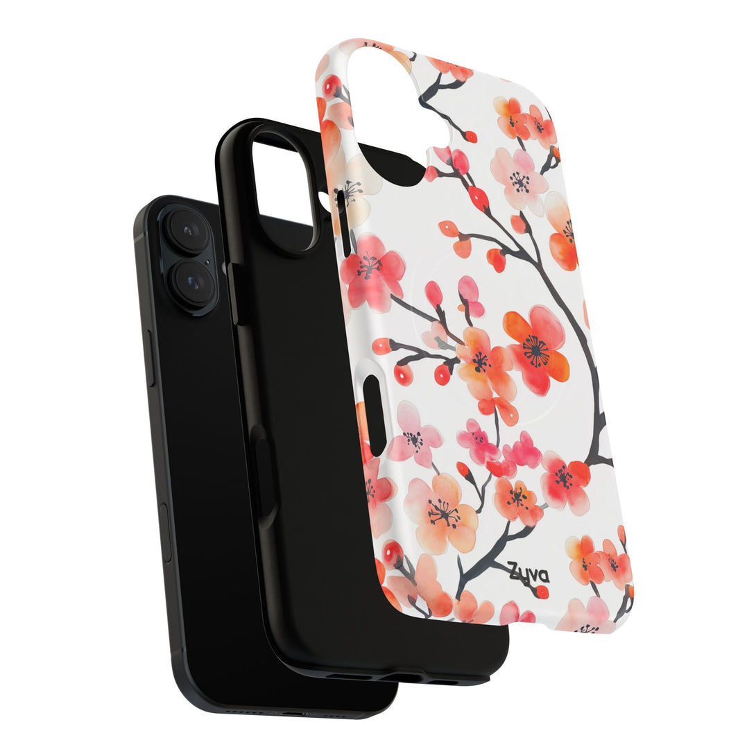 Red Florals iPhone MagSafe Case