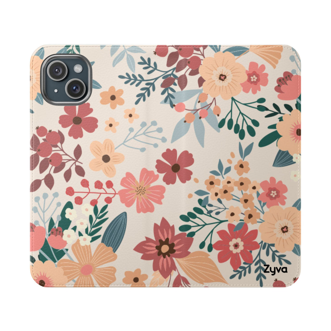 Vintage Bloom Phone Folio Case