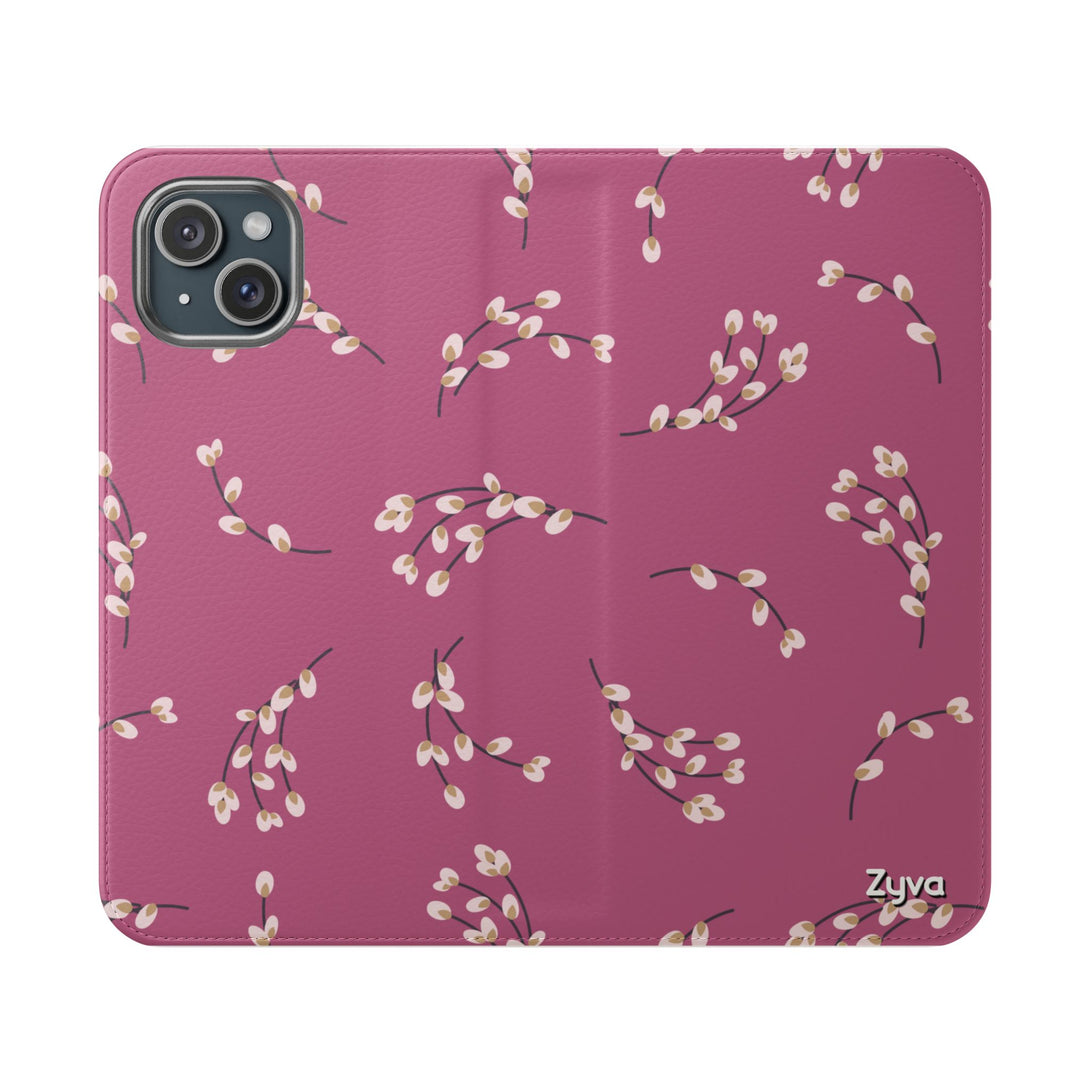 Blush Bloom Phone Folio Case