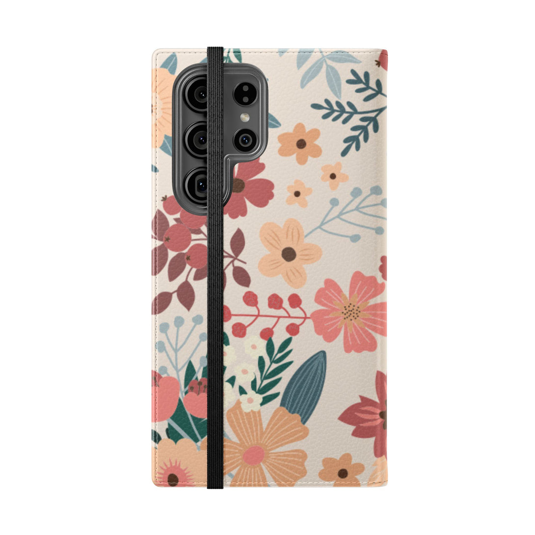 Vintage Bloom Phone Folio Case