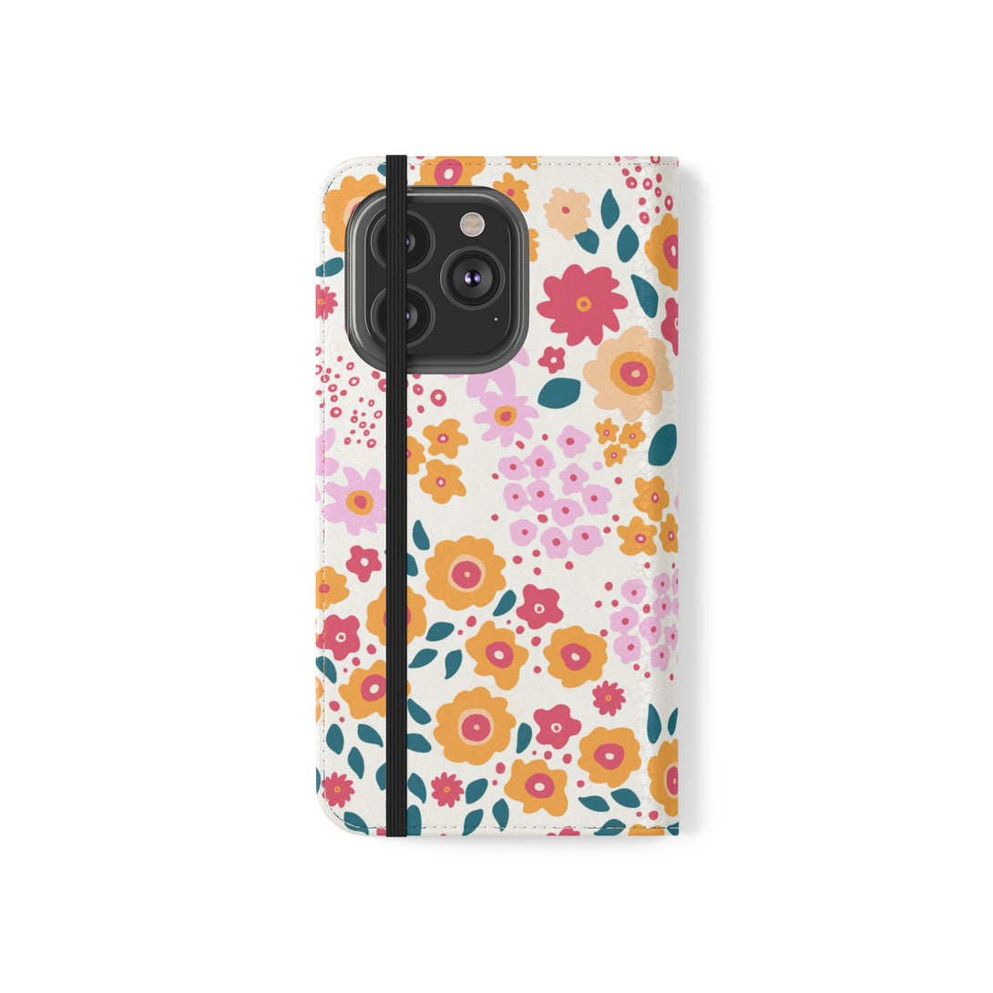 Floral Confetti Phone Folio Case