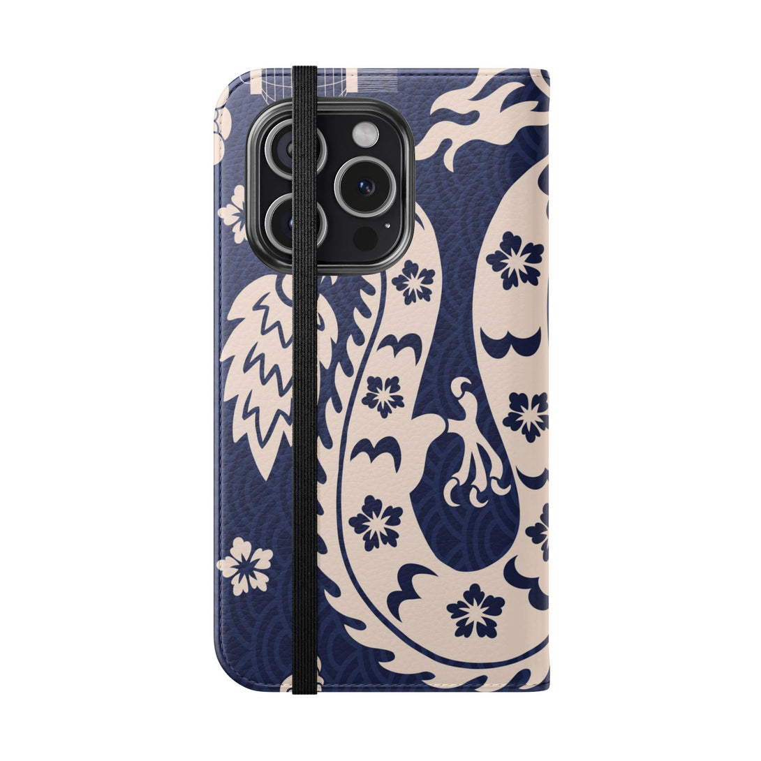 Sakura Serpent Phone Folio Case