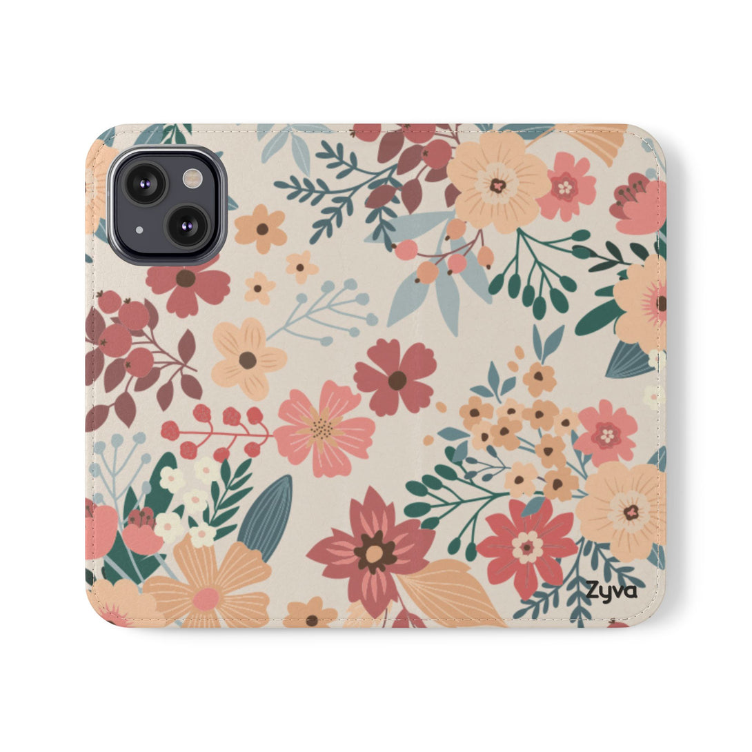 Vintage Bloom Phone Folio Case
