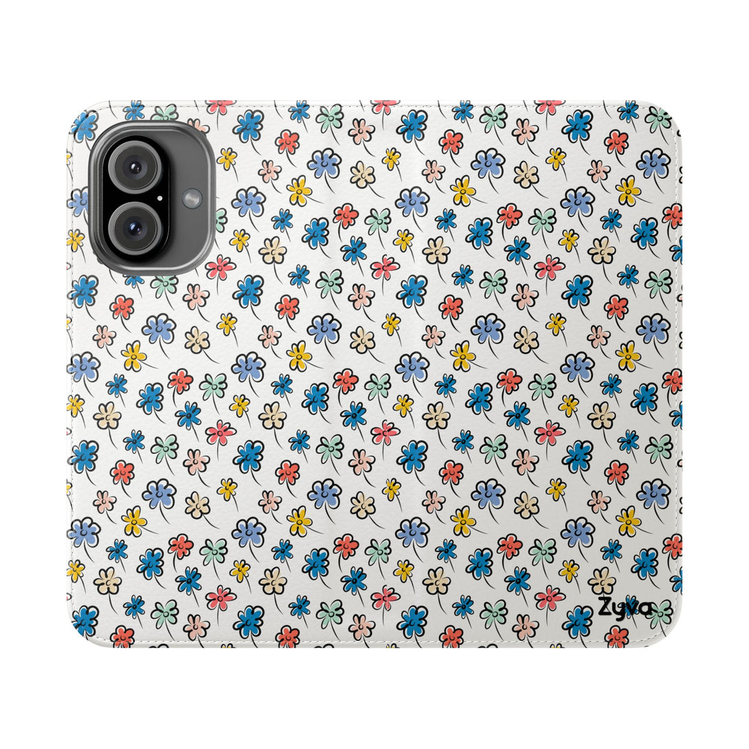 Sunny Scribbles Phone Folio Case