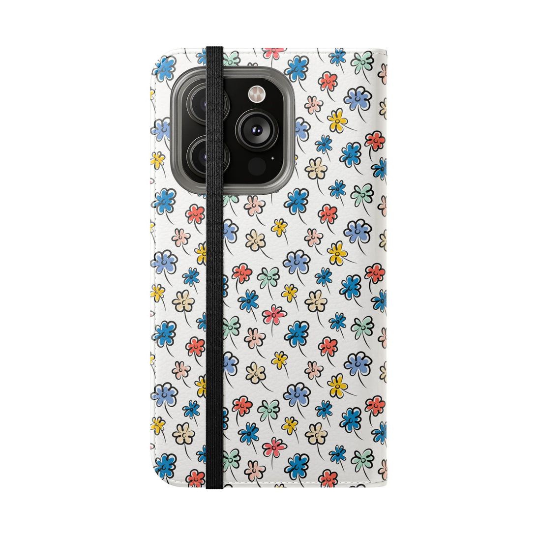 Sunny Scribbles Phone Folio Case