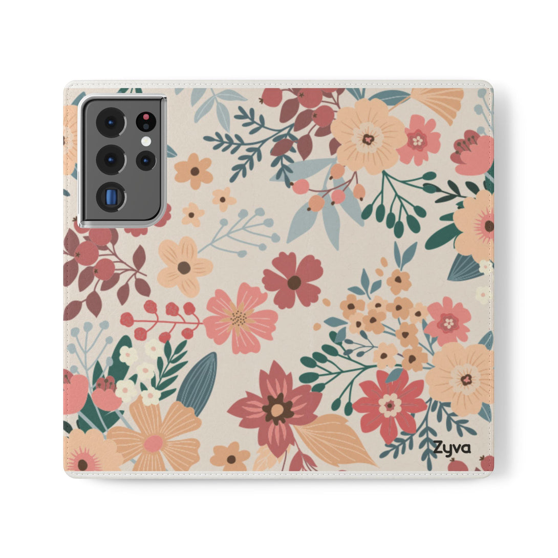 Vintage Bloom Phone Folio Case