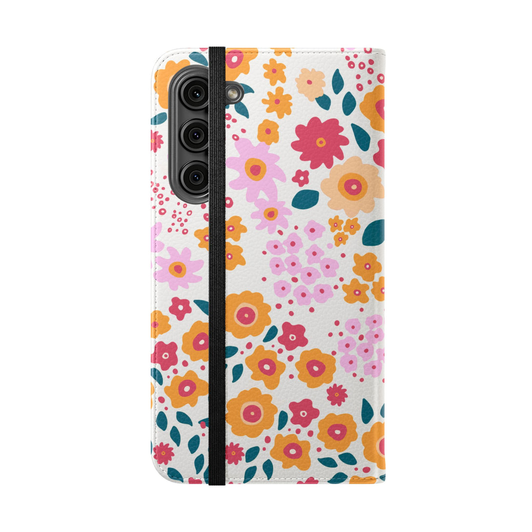 Floral Confetti Phone Folio Case