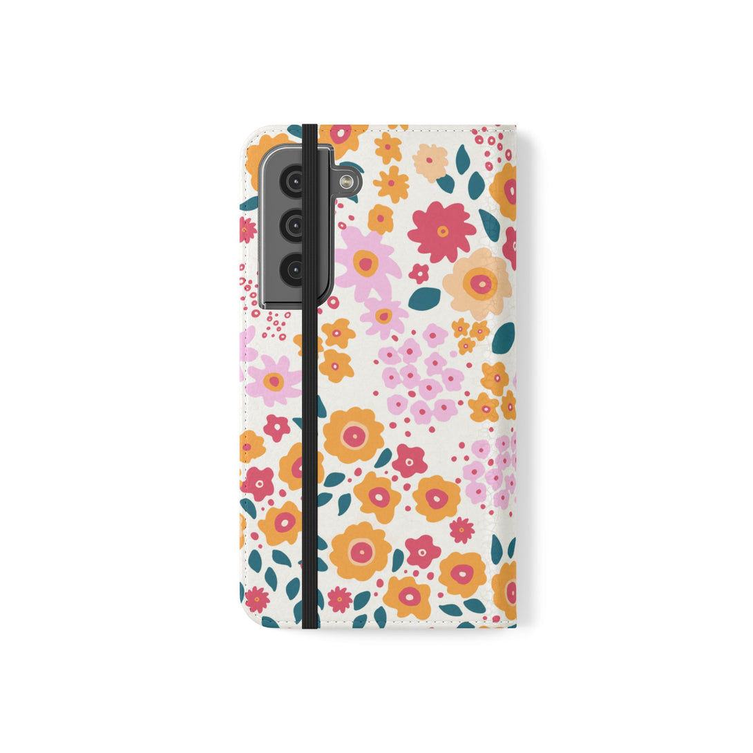 Floral Confetti Phone Folio Case