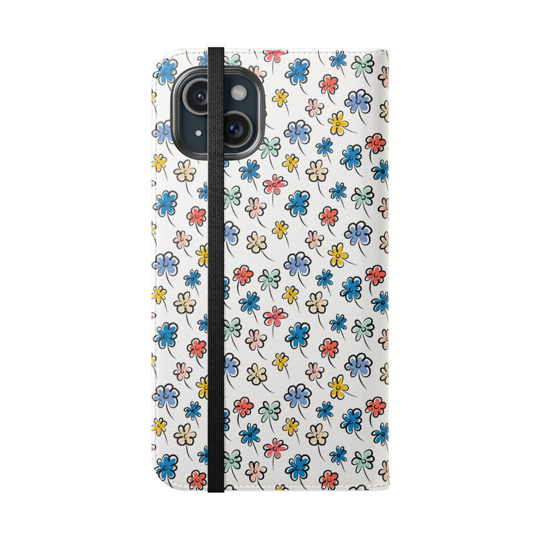 Sunny Scribbles Phone Folio Case