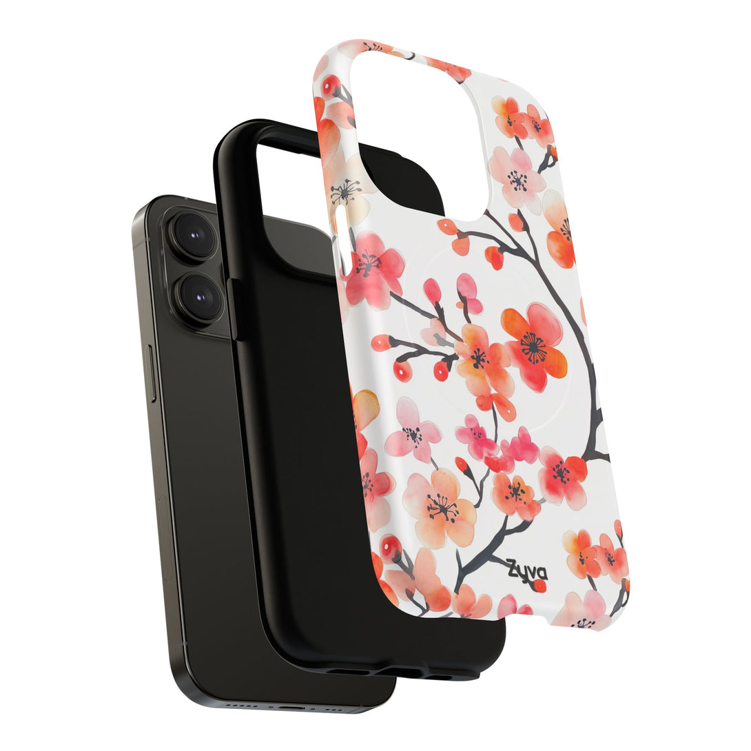 Red Florals iPhone MagSafe Case