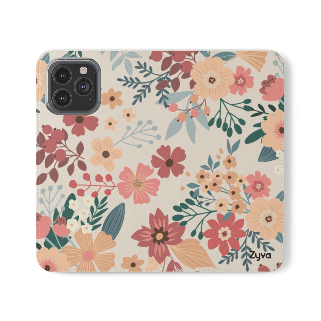 Vintage Bloom Phone Folio Case