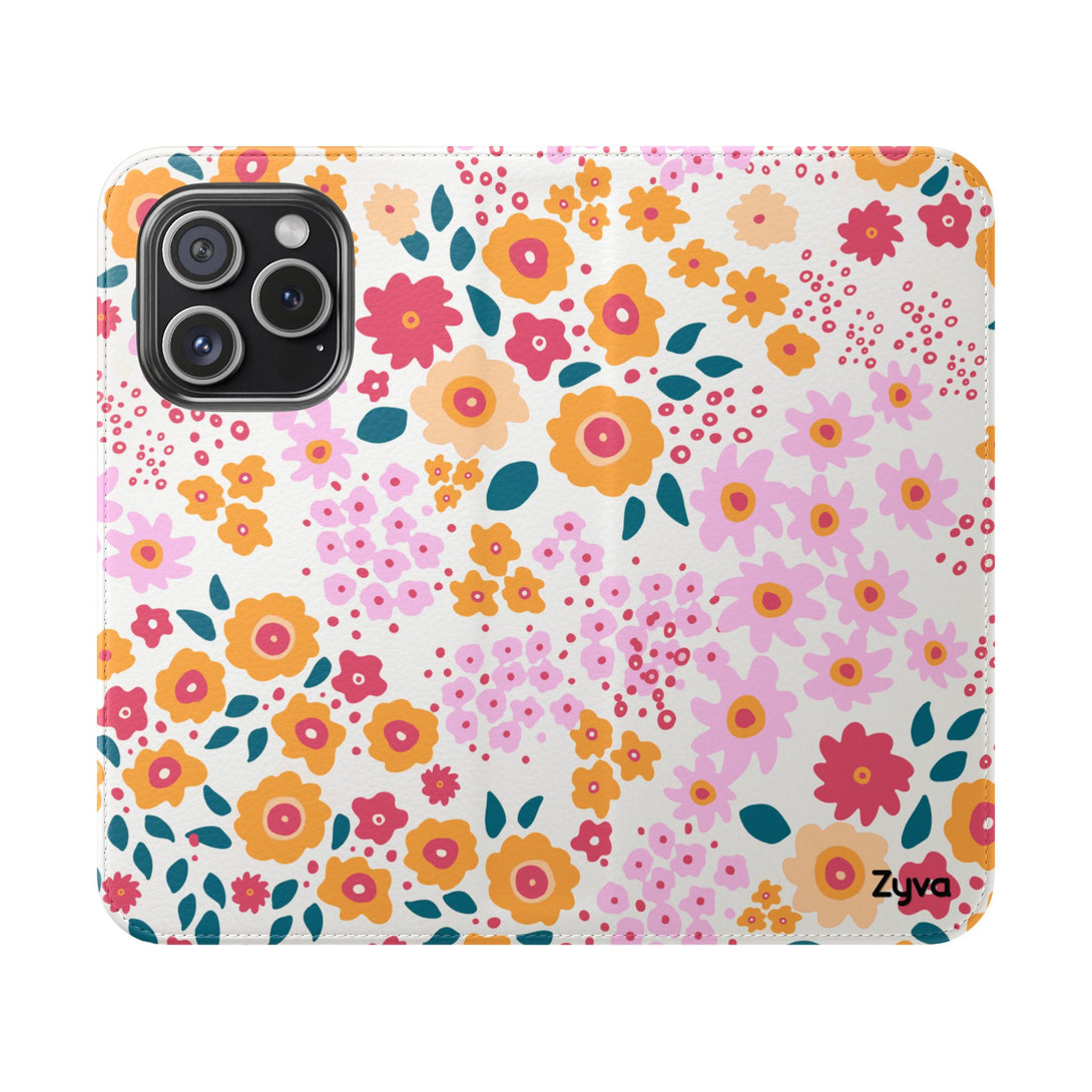 Floral Confetti Phone Folio Case