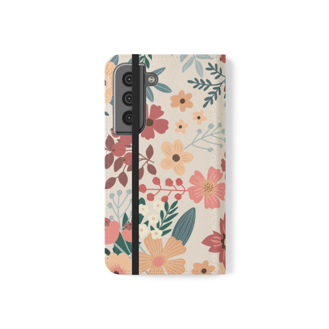 Vintage Bloom Phone Folio Case
