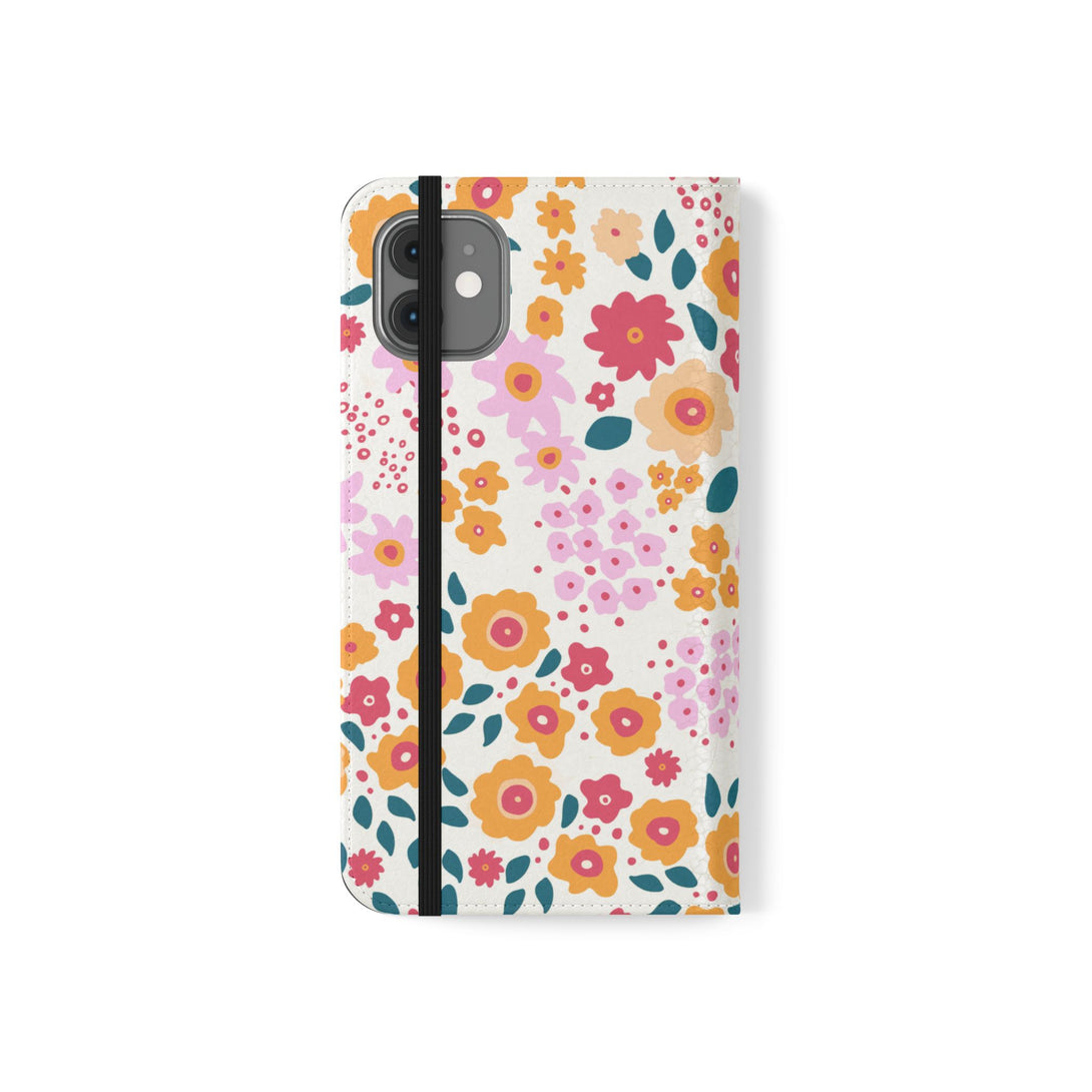 Floral Confetti Phone Folio Case