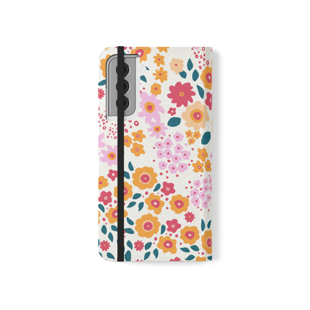 Floral Confetti Phone Folio Case