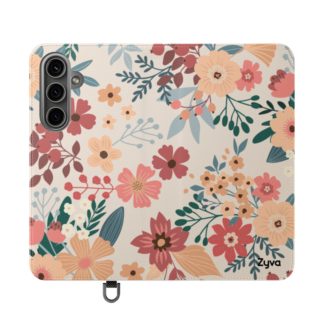 Vintage Bloom Phone Folio Case