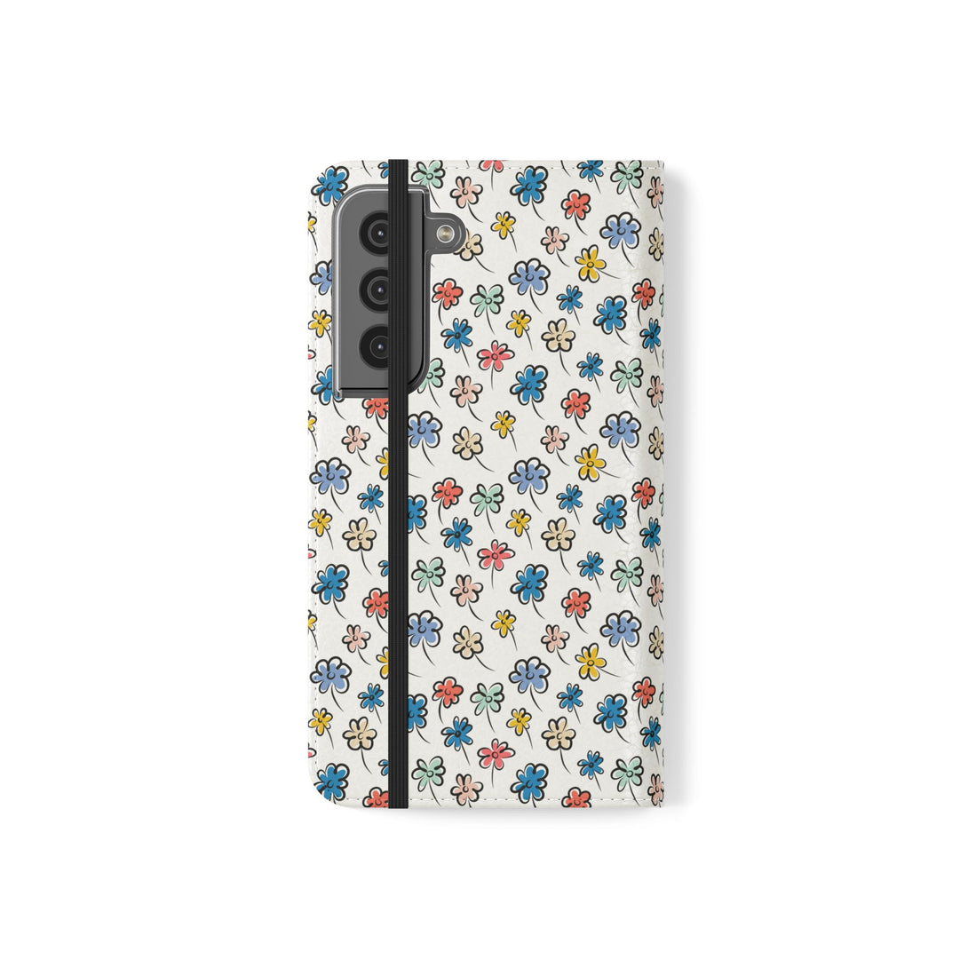 Sunny Scribbles Phone Folio Case
