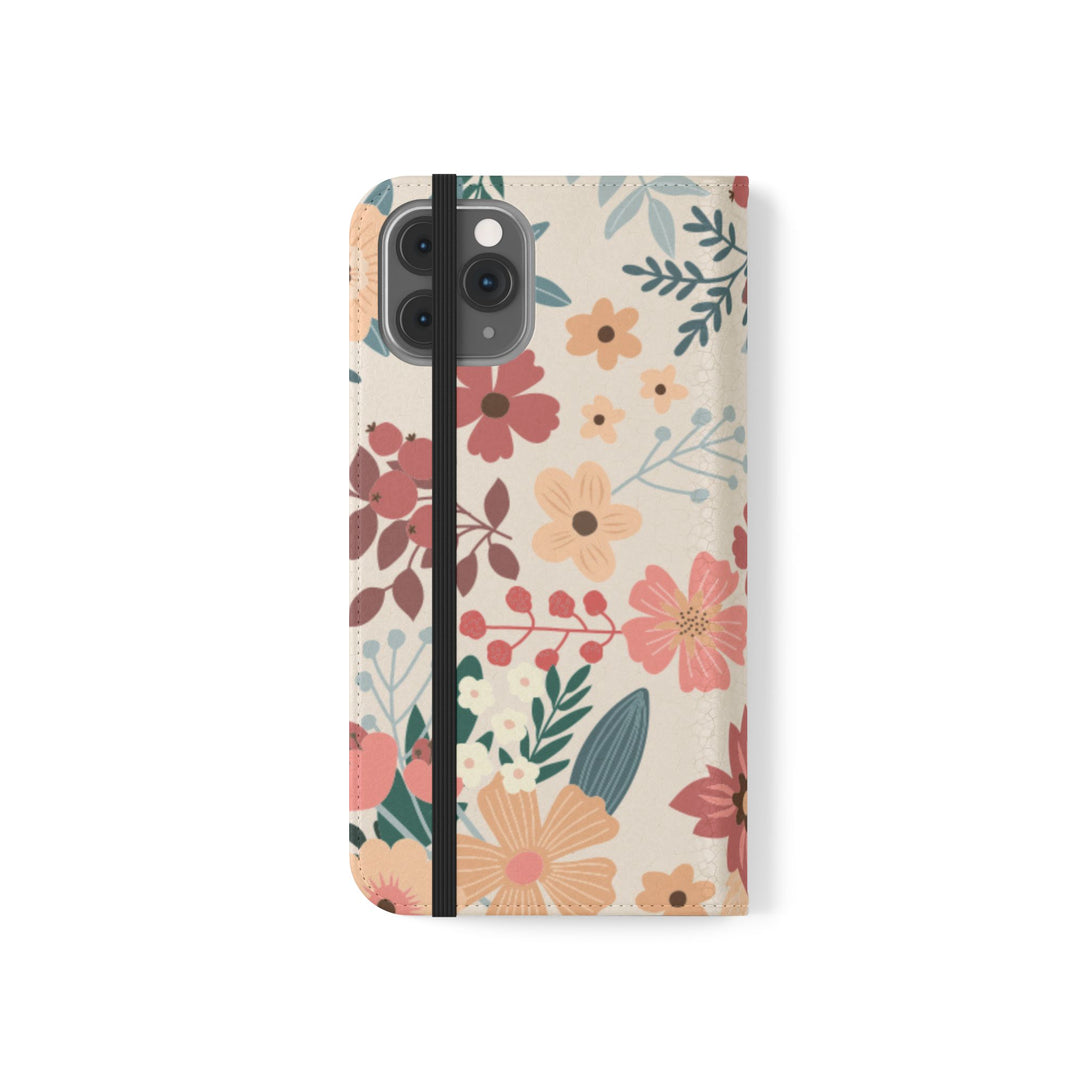 Vintage Bloom Phone Folio Case