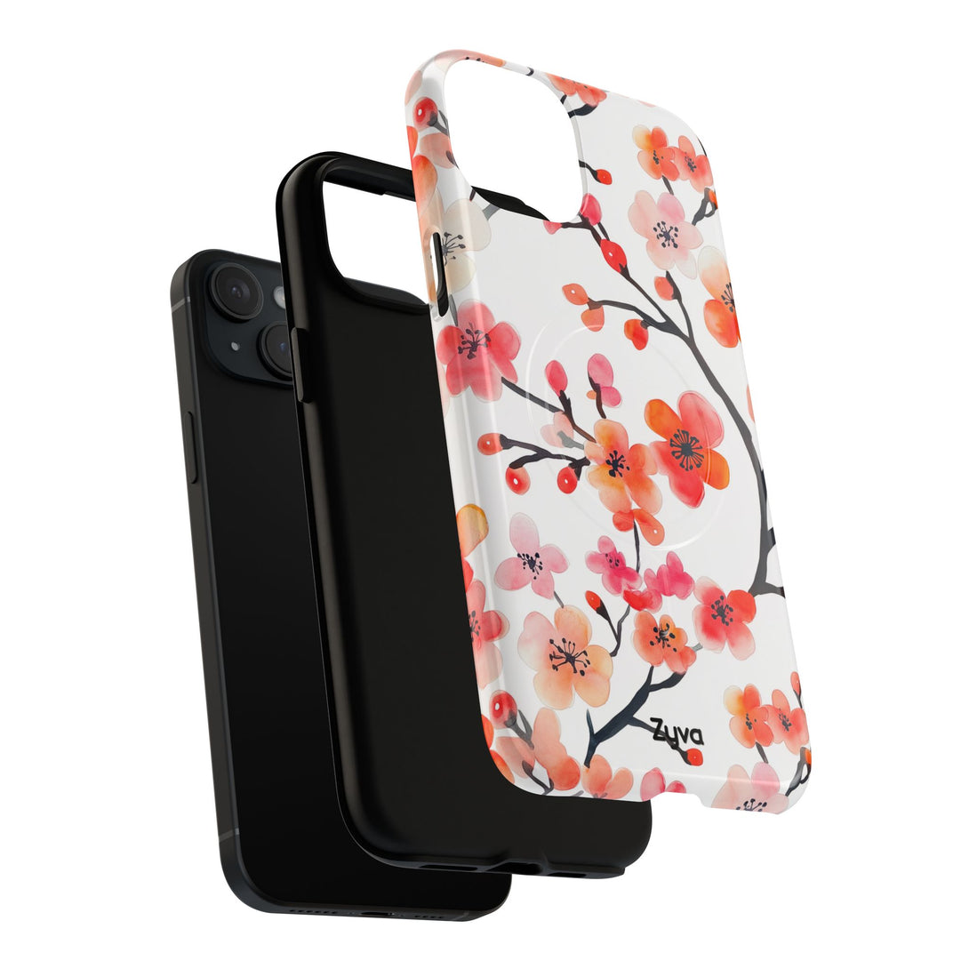 Red Florals iPhone MagSafe Case