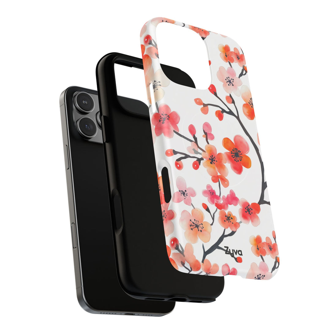 Red Florals iPhone MagSafe Case