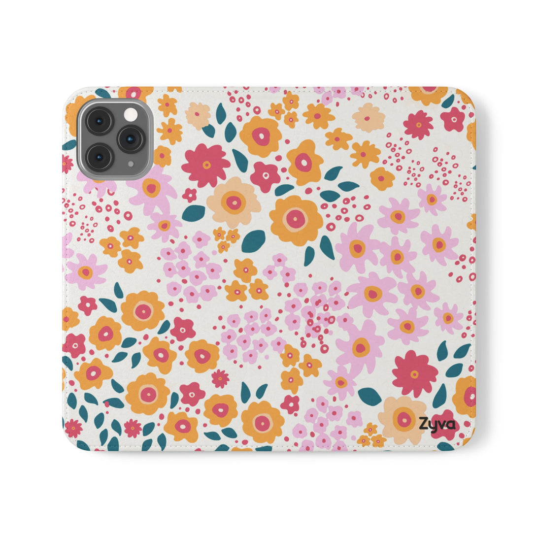 Floral Confetti Phone Folio Case