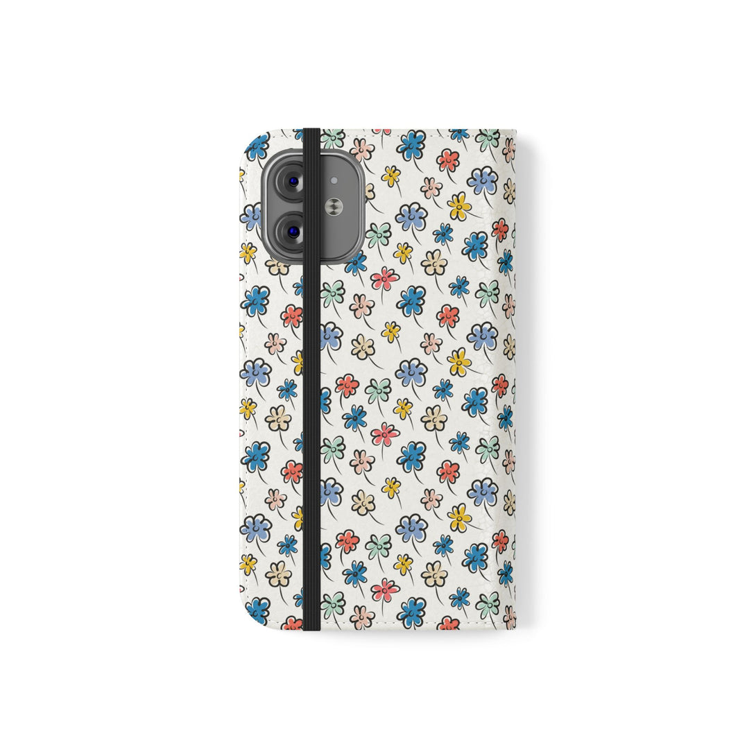 Sunny Scribbles Phone Folio Case