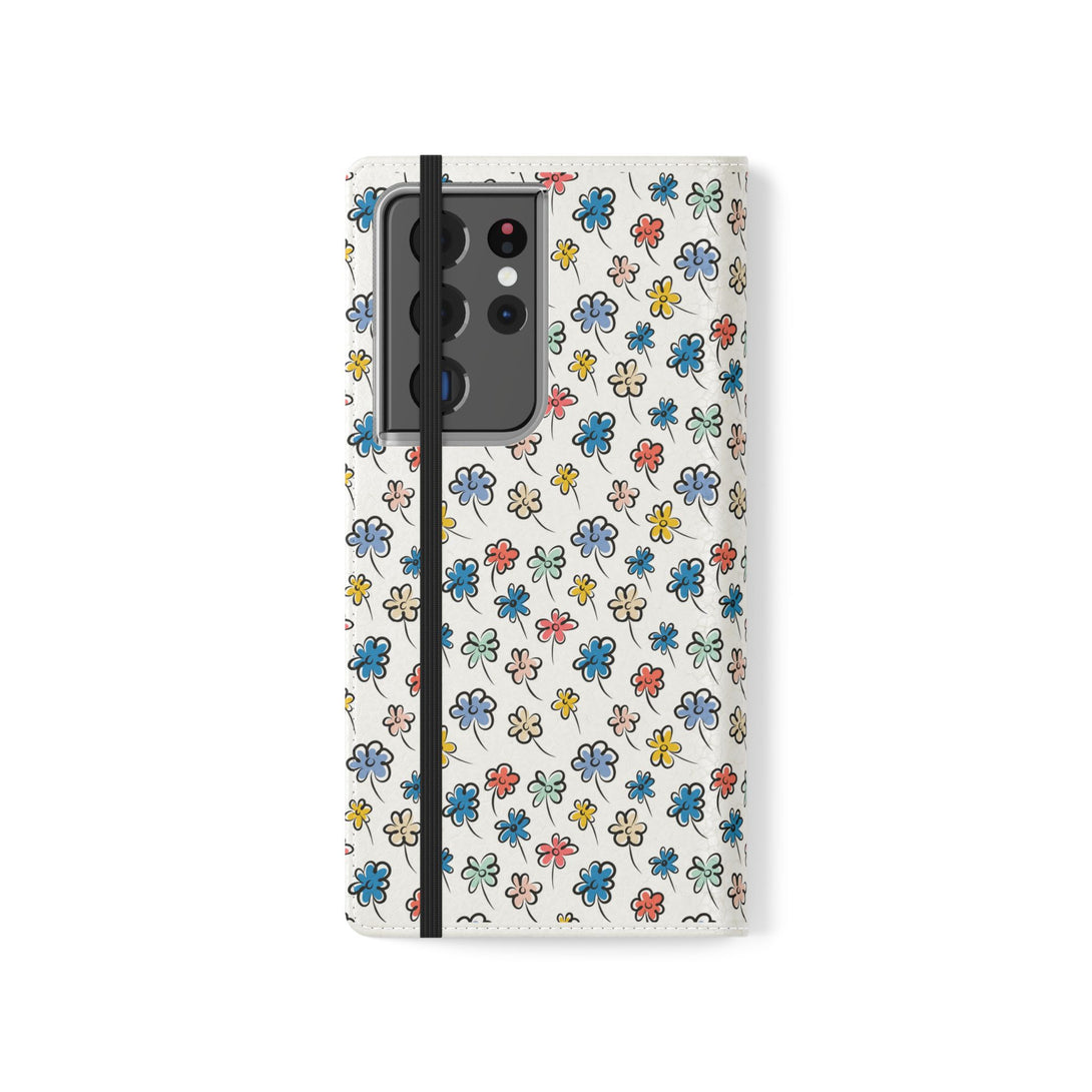 Sunny Scribbles Phone Folio Case