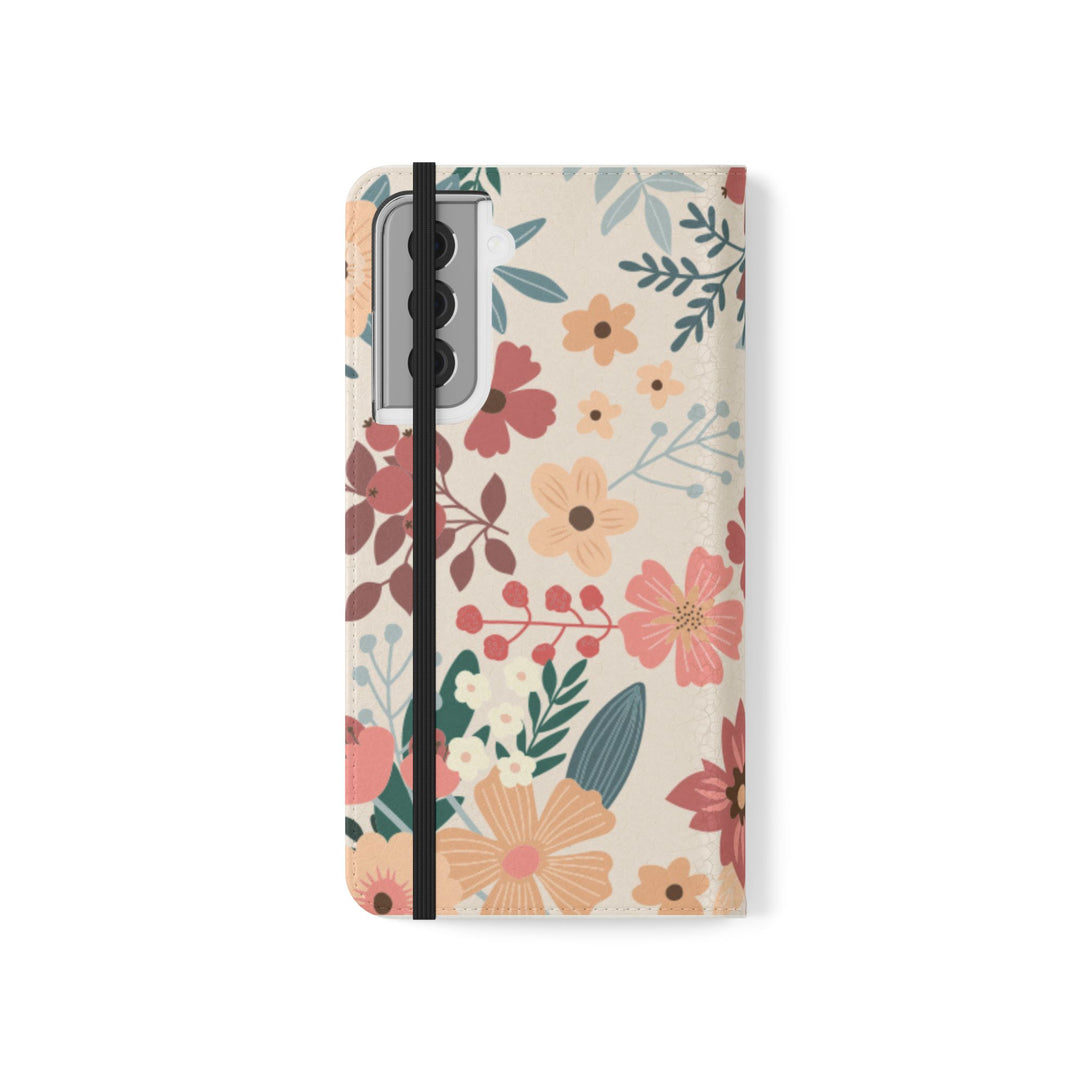 Vintage Bloom Phone Folio Case