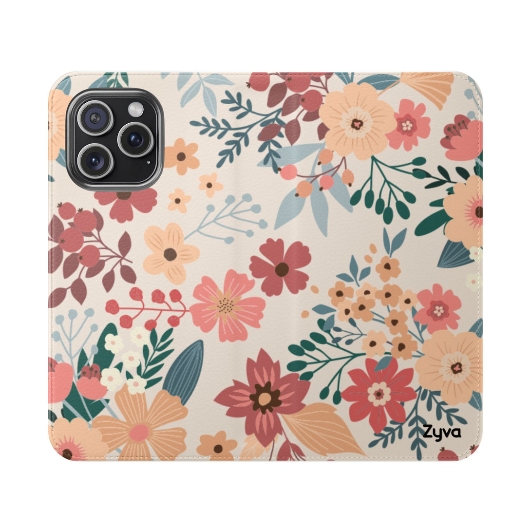 Vintage Bloom Phone Folio Case