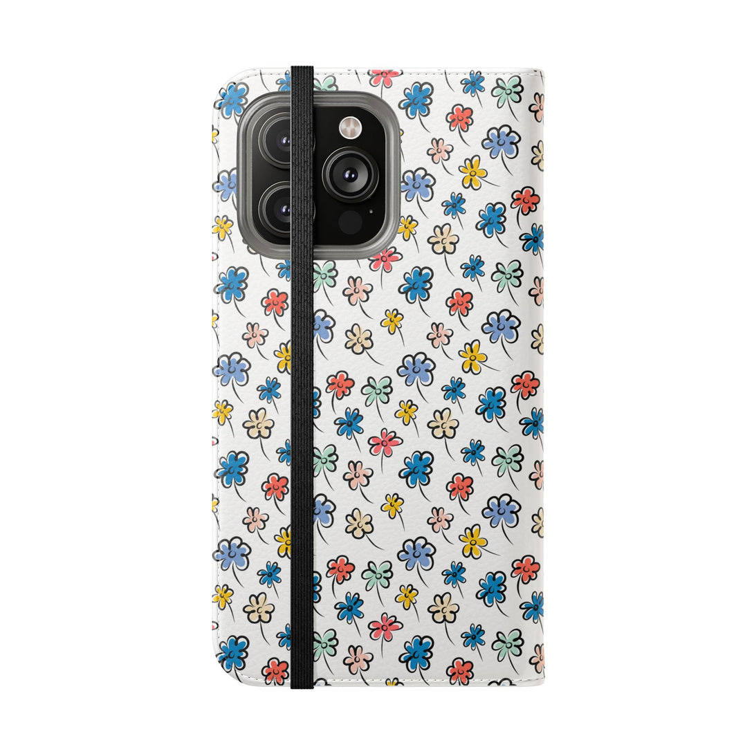 Sunny Scribbles Phone Folio Case