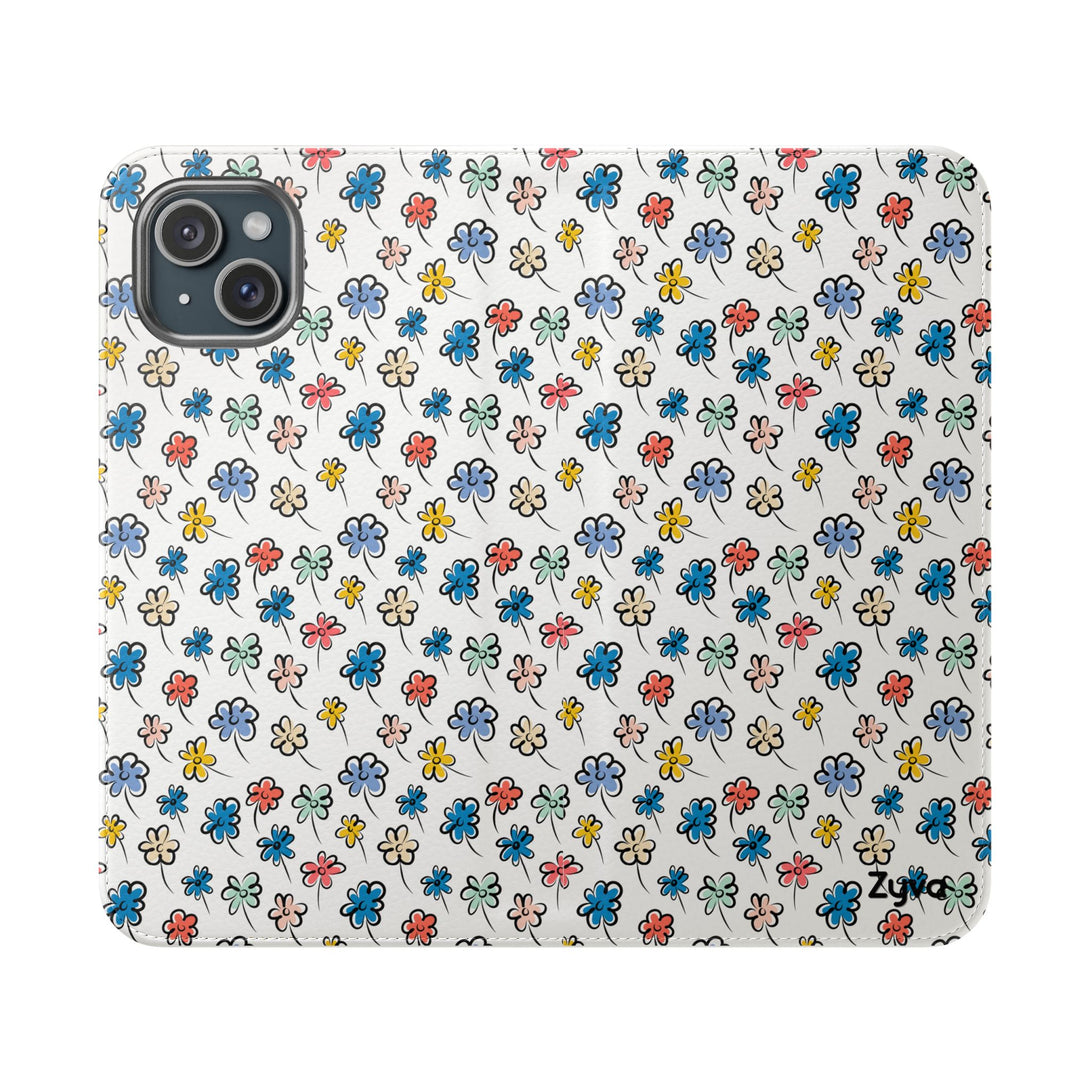 Sunny Scribbles Phone Folio Case