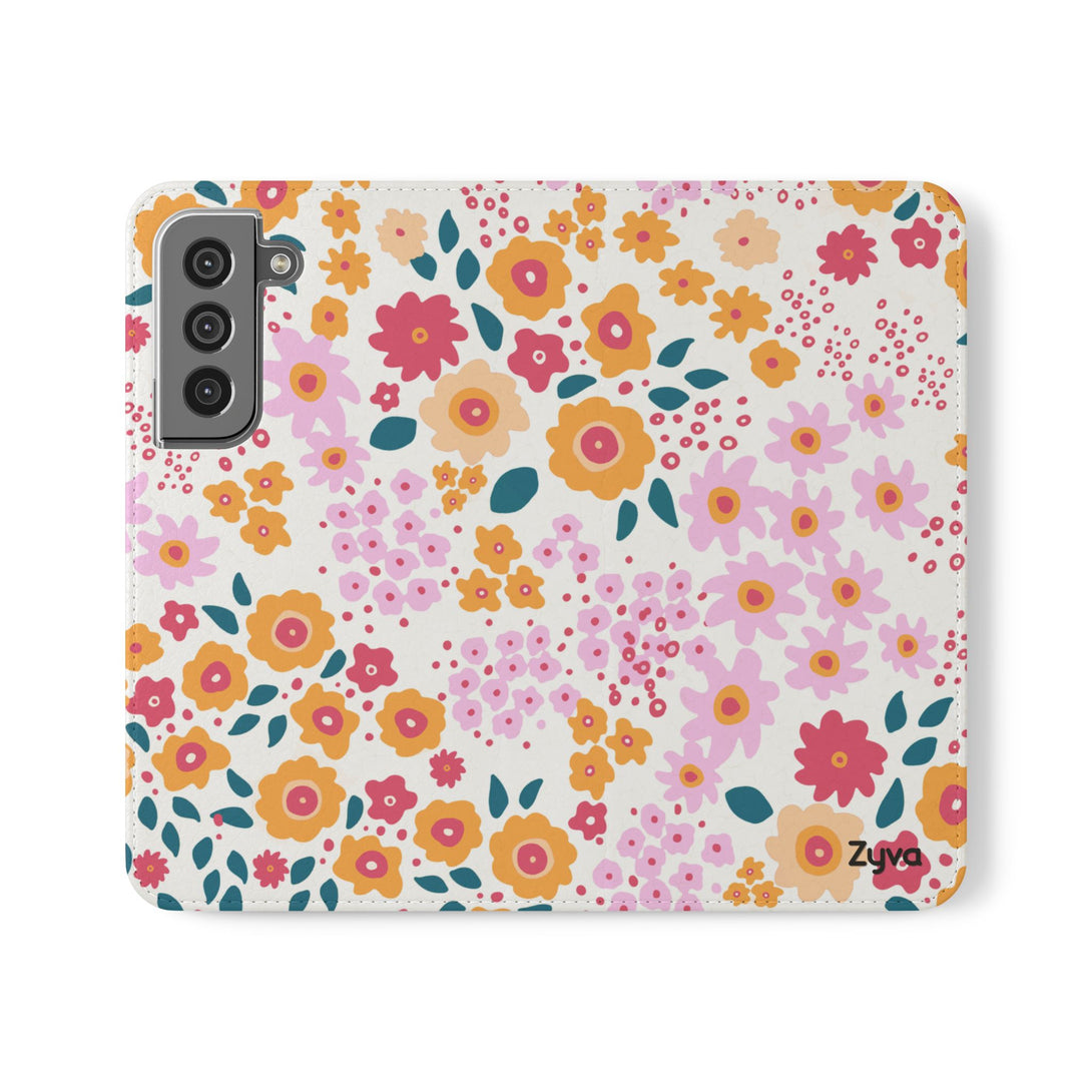 Floral Confetti Phone Folio Case
