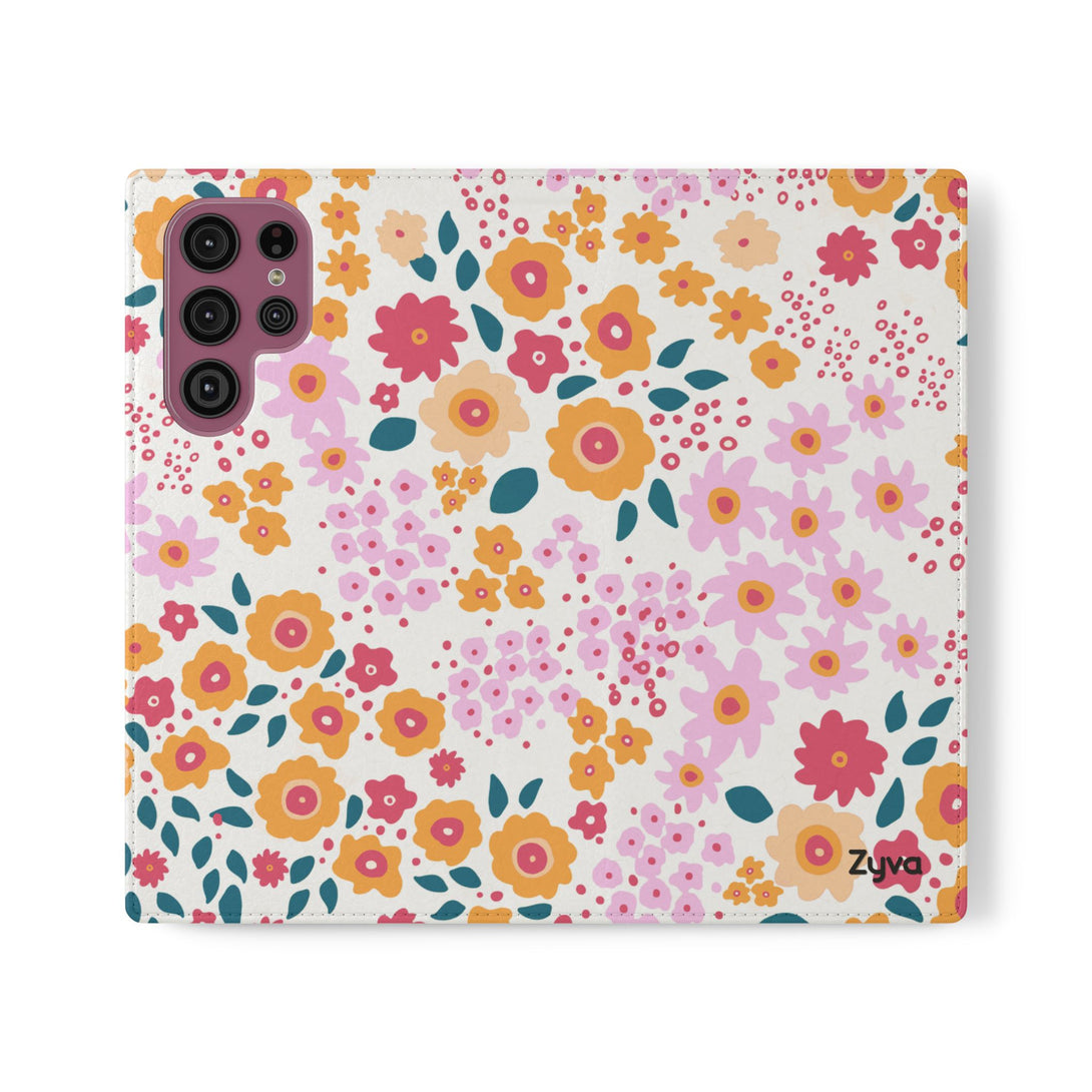 Floral Confetti Phone Folio Case