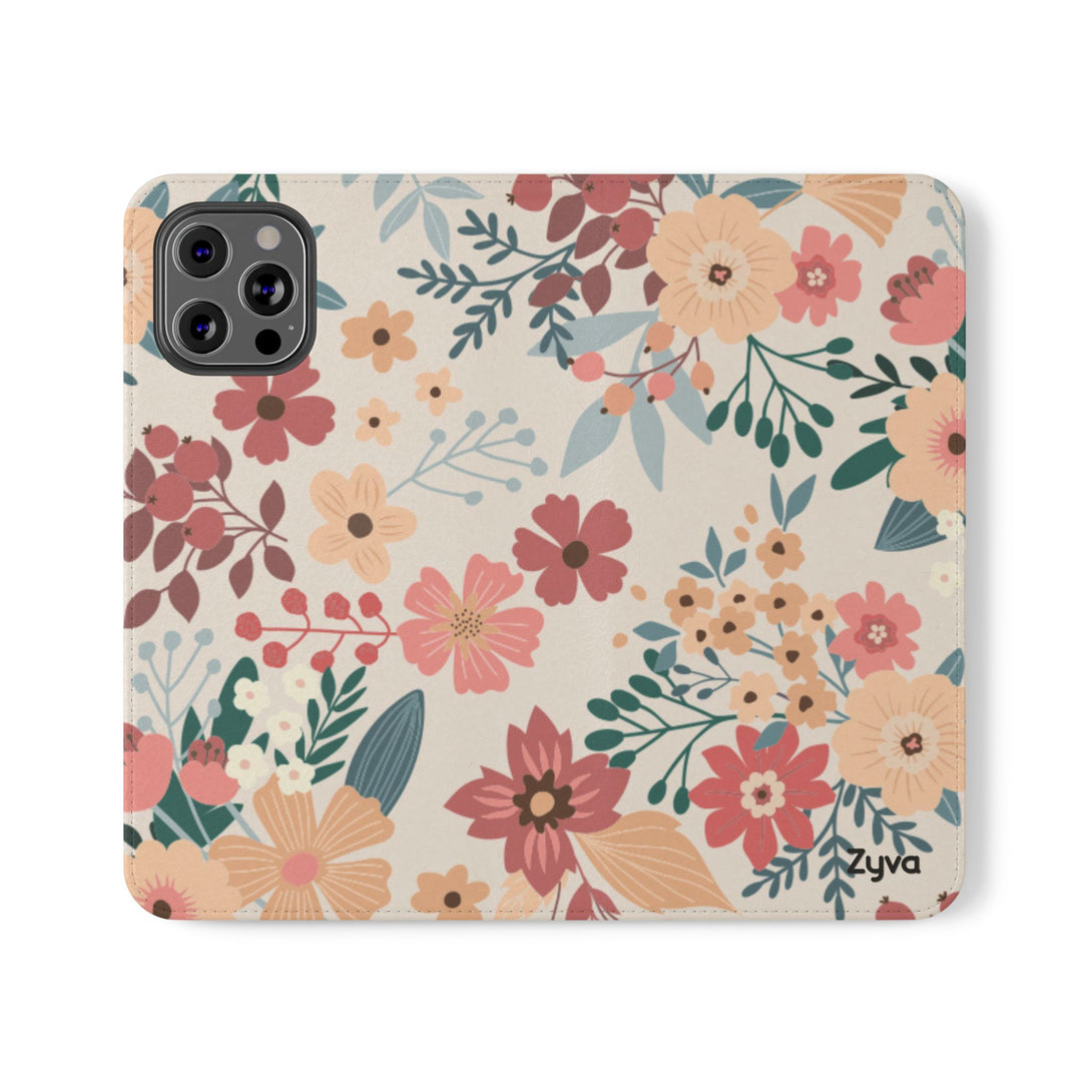 Vintage Bloom Phone Folio Case