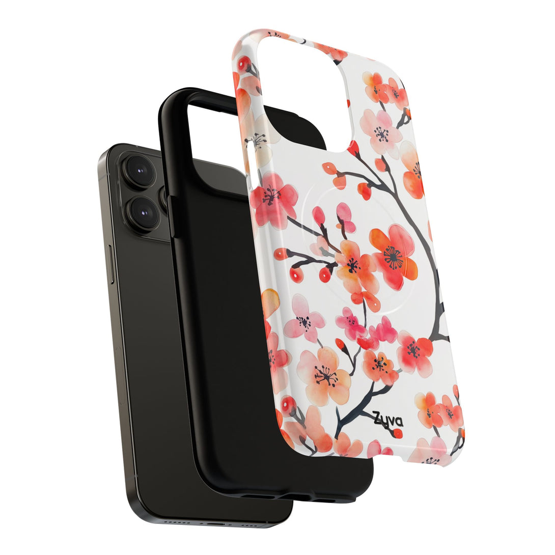 Red Florals iPhone MagSafe Case