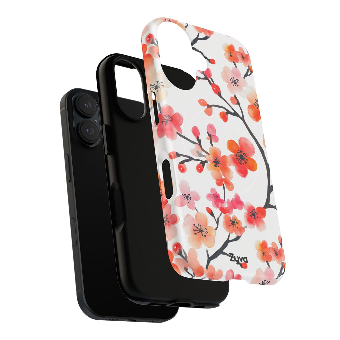 Red Florals iPhone MagSafe Case