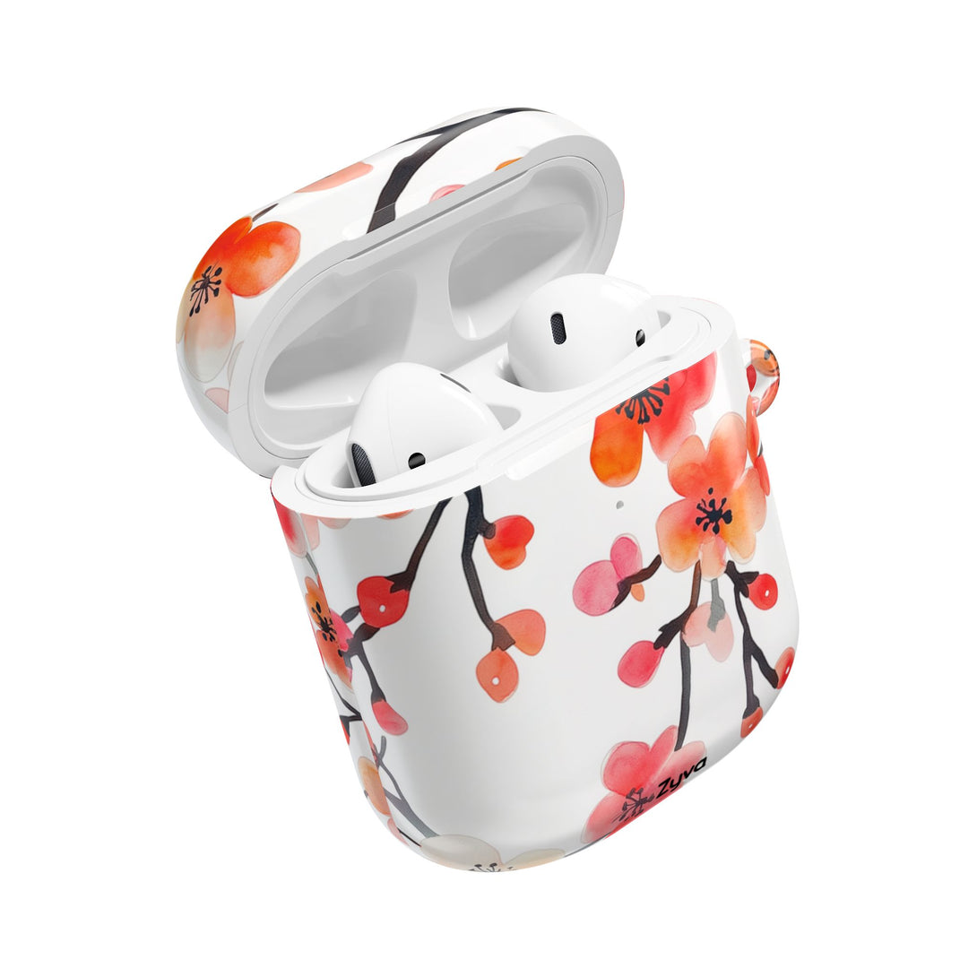 Red Florals AirPod Case