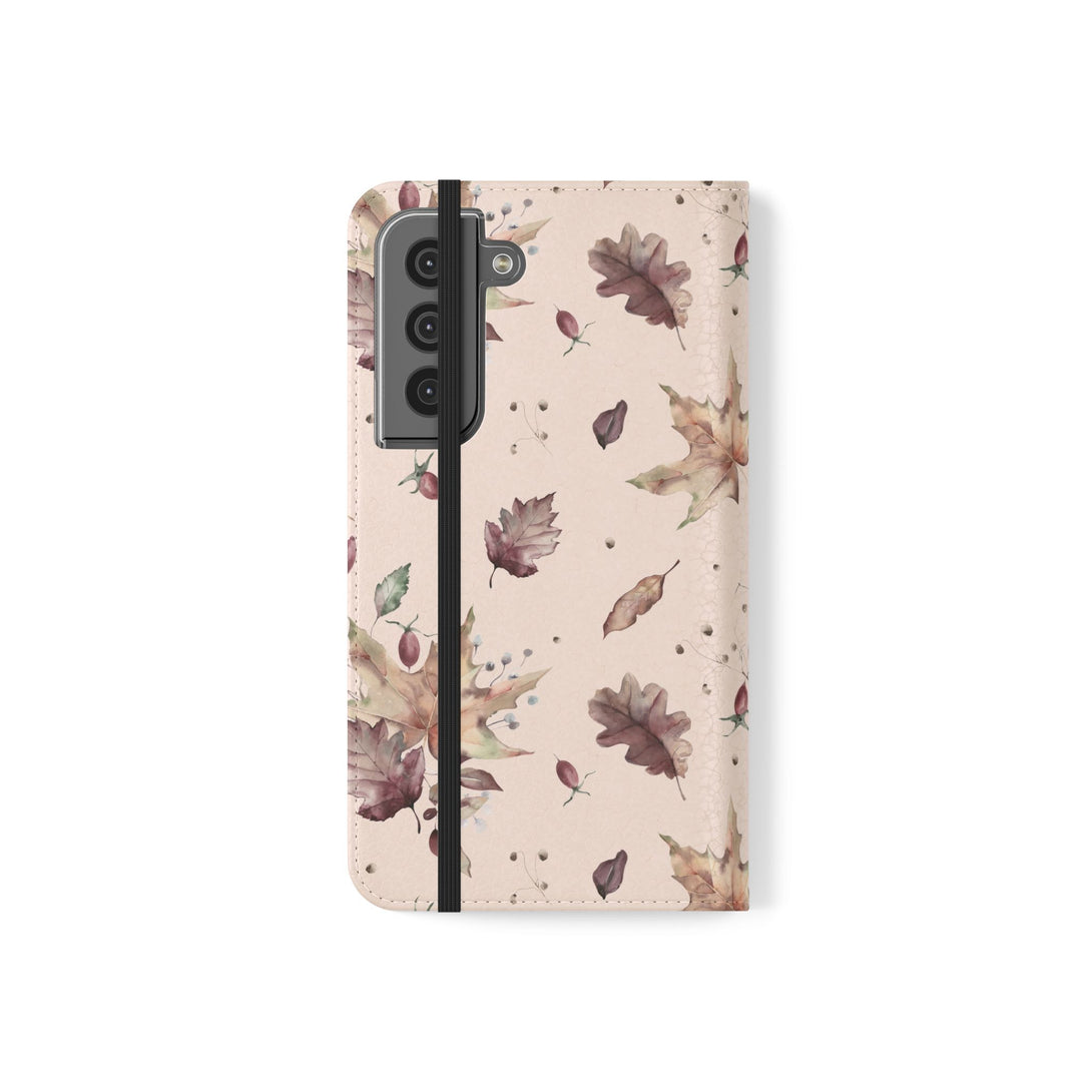 Crimson Crunch Phone Folio Case