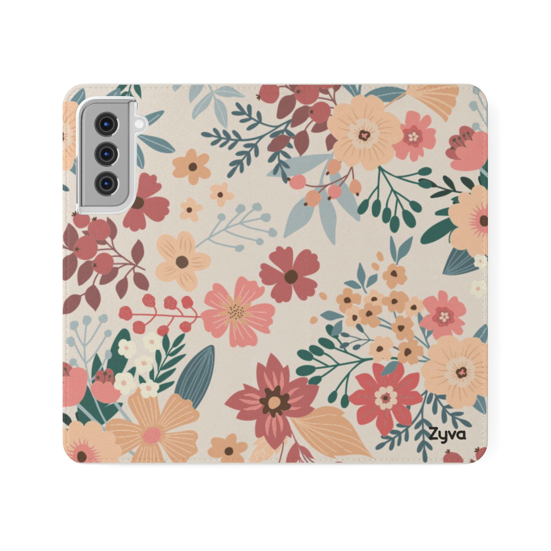 Vintage Bloom Phone Folio Case