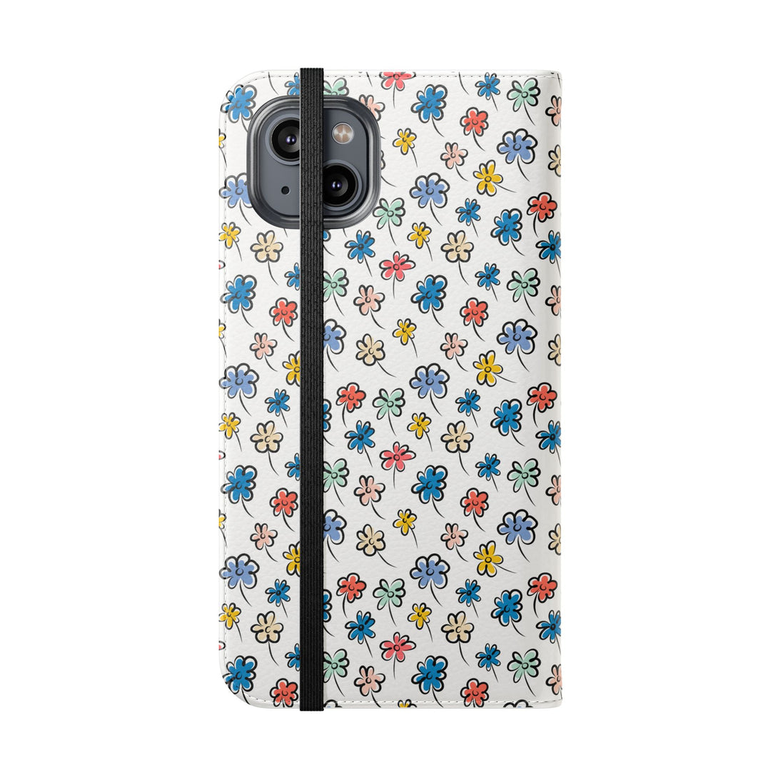 Sunny Scribbles Phone Folio Case