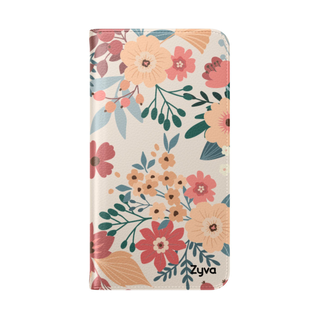 Vintage Bloom Phone Folio Case