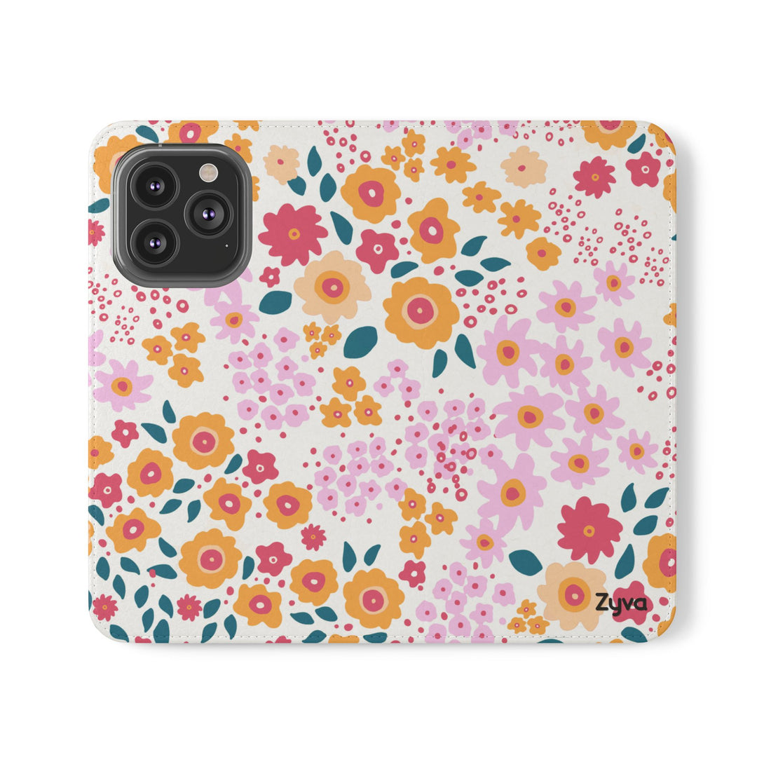 Floral Confetti Phone Folio Case