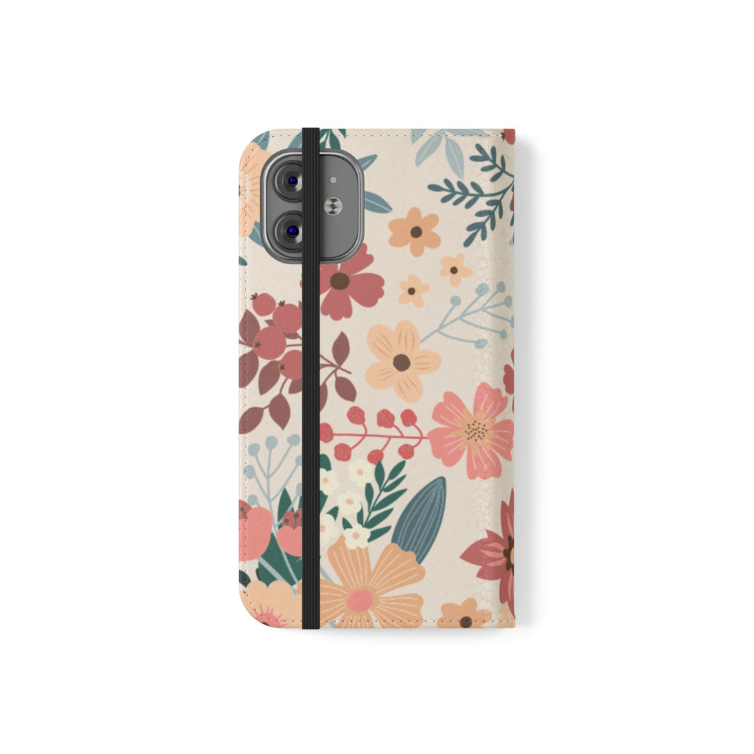 Vintage Bloom Phone Folio Case