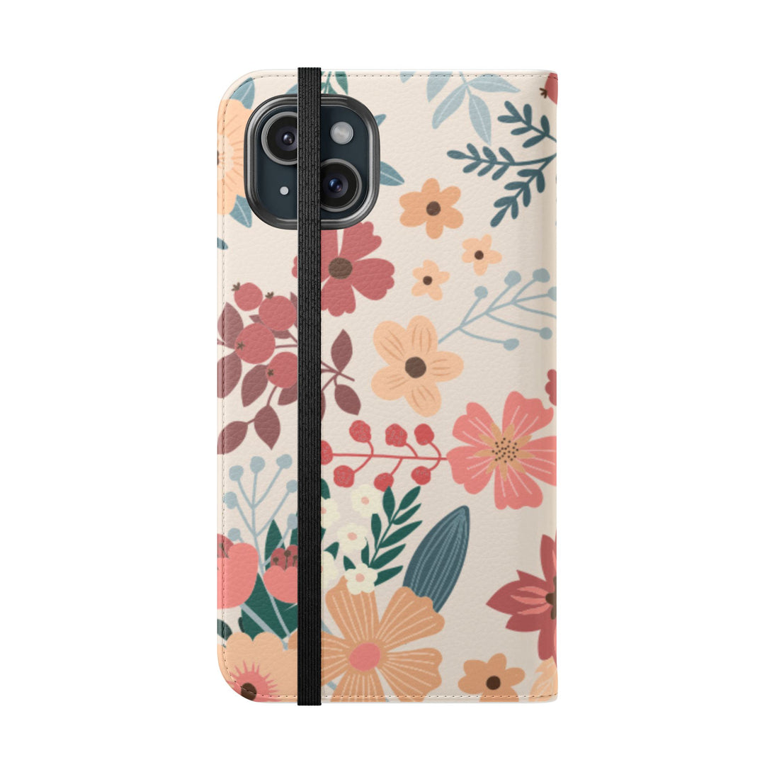 Vintage Bloom Phone Folio Case